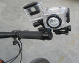 GoPro Dual Adapters Bike Handlebar Pole Mount for All Hero Cameras