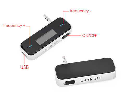 In-Car Wireless FM Transmitter for iPhone / Android Smartphones