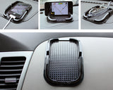 Non-Slip Mat Car Pad Holder for Mobile Phones and GPS - Black