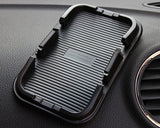 Multiple Non-Slip Mat Car Pad Holder for Mobile Phones and GPS - Black