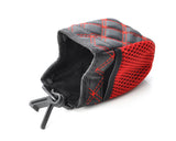 3 Pockets Car Air Vent Drink Sundries Hanging Storage Bag - Red/Gray
