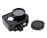 Protective Aluminum Case w/Lens Cap for Xiaomi Yi Action Camera -Black