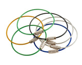 12 Pcs Multicolor Stainless Steel Wire Keychain