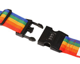 2 Pcs Security Rainbow Luggage Straps with Password Lock