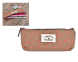 Floral Canvas Pen and Pencil Case