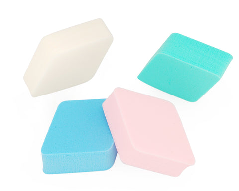 4 Pcs Diamond-shaped Makeup Sponge Puff