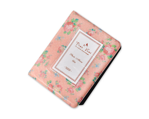 Retro Rose Photo Album for Fujifilm Instax Mini Films - Pink