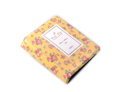 Retro Rose Photo Album for Fujifilm Instax Mini Films - Yellow