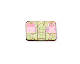 Owl Printed Business Card Case - Pink