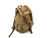 Retro Canvas DSLR Camera Backpack - Brown