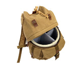 Retro Canvas DSLR Camera Backpack - Green