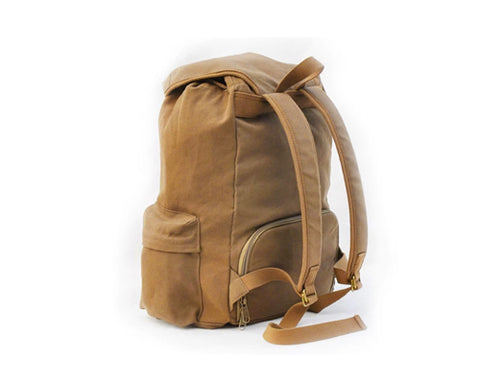 Retro Canvas DSLR Camera Rucksack with Removable Partition - Khaki