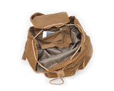 Retro Canvas DSLR Camera Rucksack with Removable Partition - Khaki