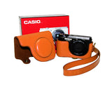 Retro Casio Exilim EX-H50 Digital Camera Leather Case