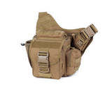 Water-reisitant Nylon DSLR Cross Body Camera Bag - Khaki