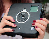 PU Leather Case for Polaroid Socialmatic Instant Digital Camera-Black