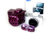 Retro Leopard Samsung Smart Camera NX500 Leather Case