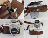 Premium Series Olympus E-PL7 Camera Leather Case