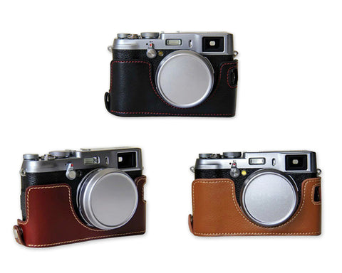 Fujifilm X100T Genuine Leather Half Camera Case