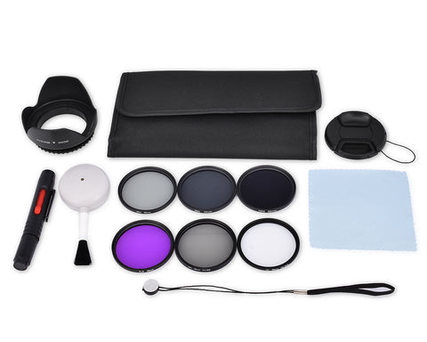 58mm Lens Filter Set with Carrying Case for DSLR Camera Lens