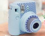 Floral Camera Sticker for Fujifilm Instax mini 8 - Blue