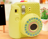 Floral Camera Sticker for Fujifilm Instax mini 8 - Yellow