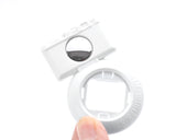 Camera Self Portrait Photo Lens Frame with Mirror - White