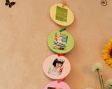 6 Pcs Paper Round Photo Frame Set for Fujifilm Instax Mini Films