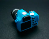 Cute Camera-shaped Hot Shoe Cover for Canon Nikon Fujifilm - Blue