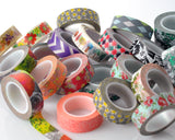 10 Pcs 1.5 cm Japanese Flower Craft Decor Paper Washi Masking Tape