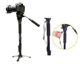 22"-58" Aluminium Fluid Base Monopod with 3 Leg Locking