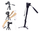 22"-58" Aluminium Fluid Base Monopod with 3 Leg Locking