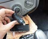 3-Socket Car Cigarette Lighter Power Adapter with USB Charger Adapter