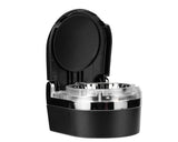 Mini Portable LED Car Cigarette Smokeless Ashtray - Black