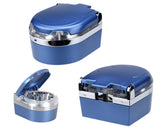 Mini Portable LED Car Cigarette Smokeless Ashtray - Blue