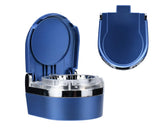 Mini Portable LED Car Cigarette Smokeless Ashtray - Blue