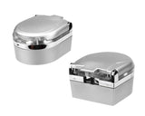 Mini Portable LED Car Cigarette Smokeless Ashtray - Silver