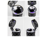 Portable LED Diamond Cut Style Car Cigarette Smokeless Ashtray