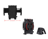 2-in-1 Universal Car Phone Holder Windshield / Vent Mount - Black