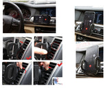 2-in-1 Universal Car Phone Holder Windshield / Vent Mount - Black
