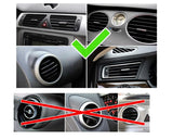 2-in-1 Universal Car Phone Holder Windshield / Vent Mount - Black