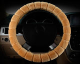 Soft Furry Car Stretch-on Steering Wheel Cover