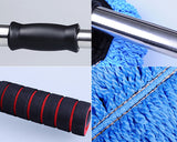 Removable Retractable Car Nanofiber Car Wash / Waxing Brush Set - Blue