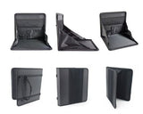 Portable Fabric Car Chair Back Seat Stand Pack Bag for Laptop - Black