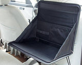 Portable Fabric Car Chair Back Seat Stand Pack Bag for Laptop - Black