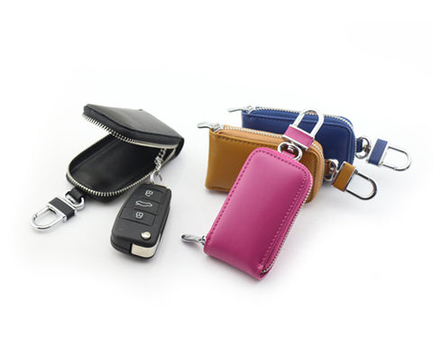 Zipper Leather Car Key Chains