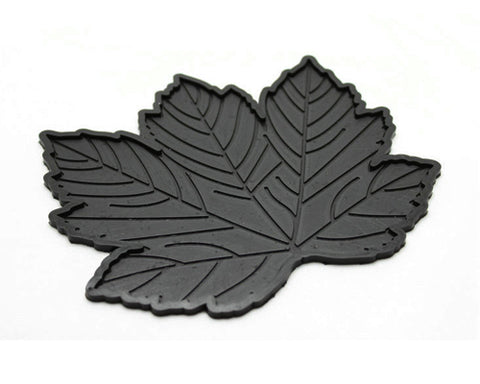 Maple Leaves Non-Slip Car Mat Dashboard  Pad for Mobile Phone - Black
