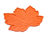 Maple Leaves Non-Slip Car Mat Dashboard  Pad for Mobile Phone - Orange