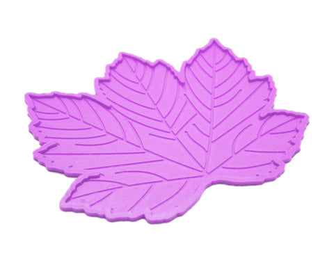Maple Leaves Non-Slip Car Mat Dashboard  Pad for Mobile Phone - Purple
