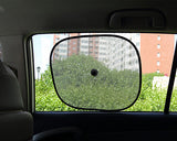 Foldable Car Sun Shade 2 Pieces with Suction Cups